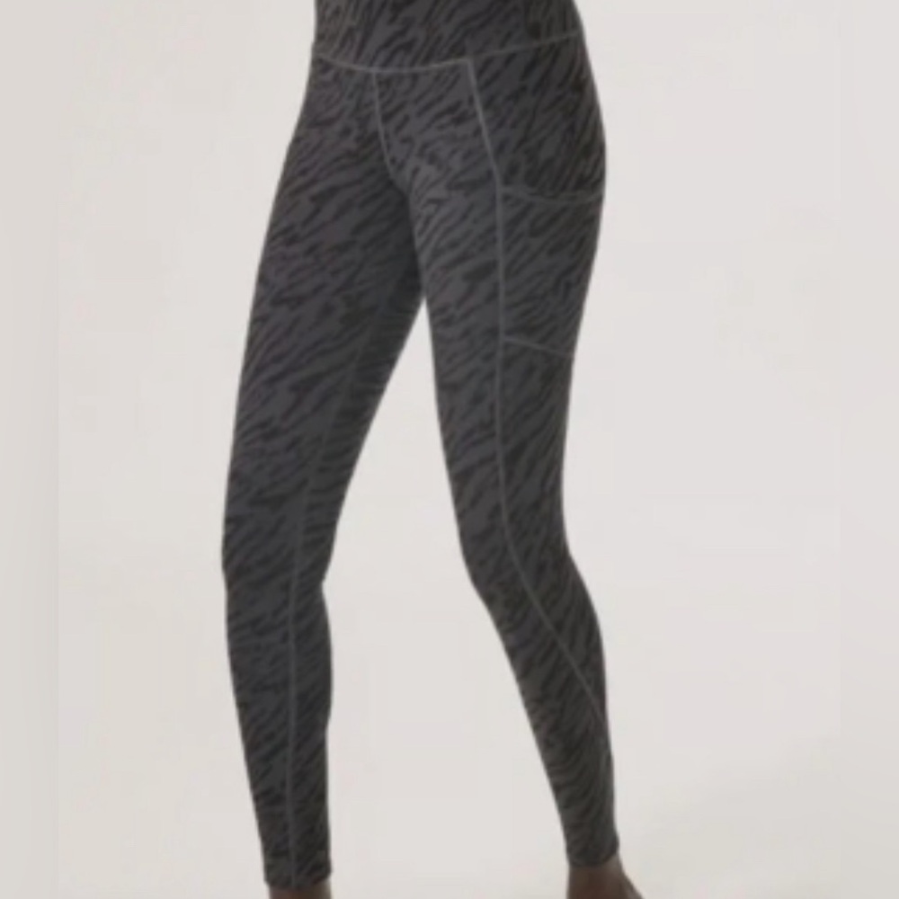 Pact Leggings Gray Animal Stripe